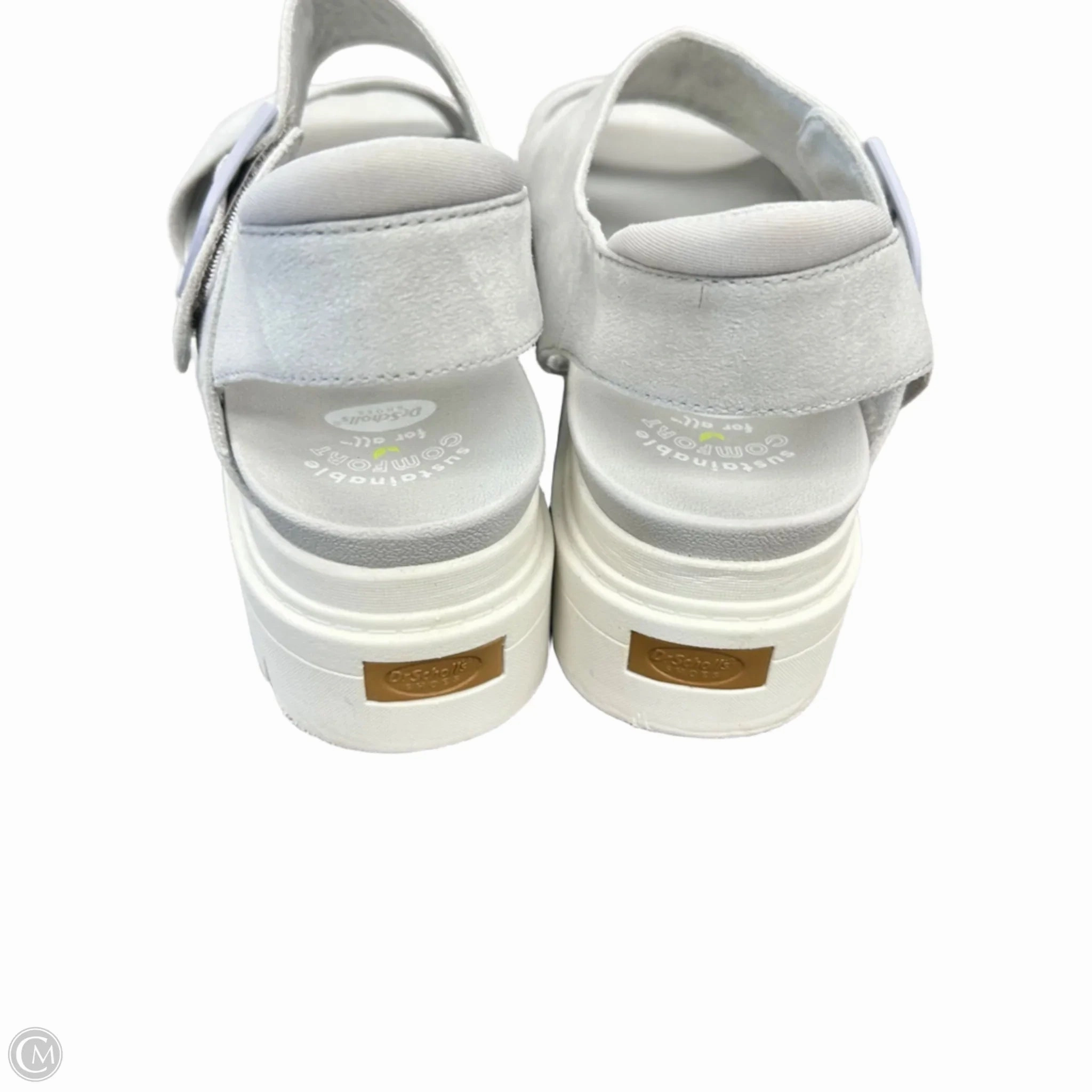 Sandals Heels Platform By Dr Scholls In Grey, Size: 9.5
