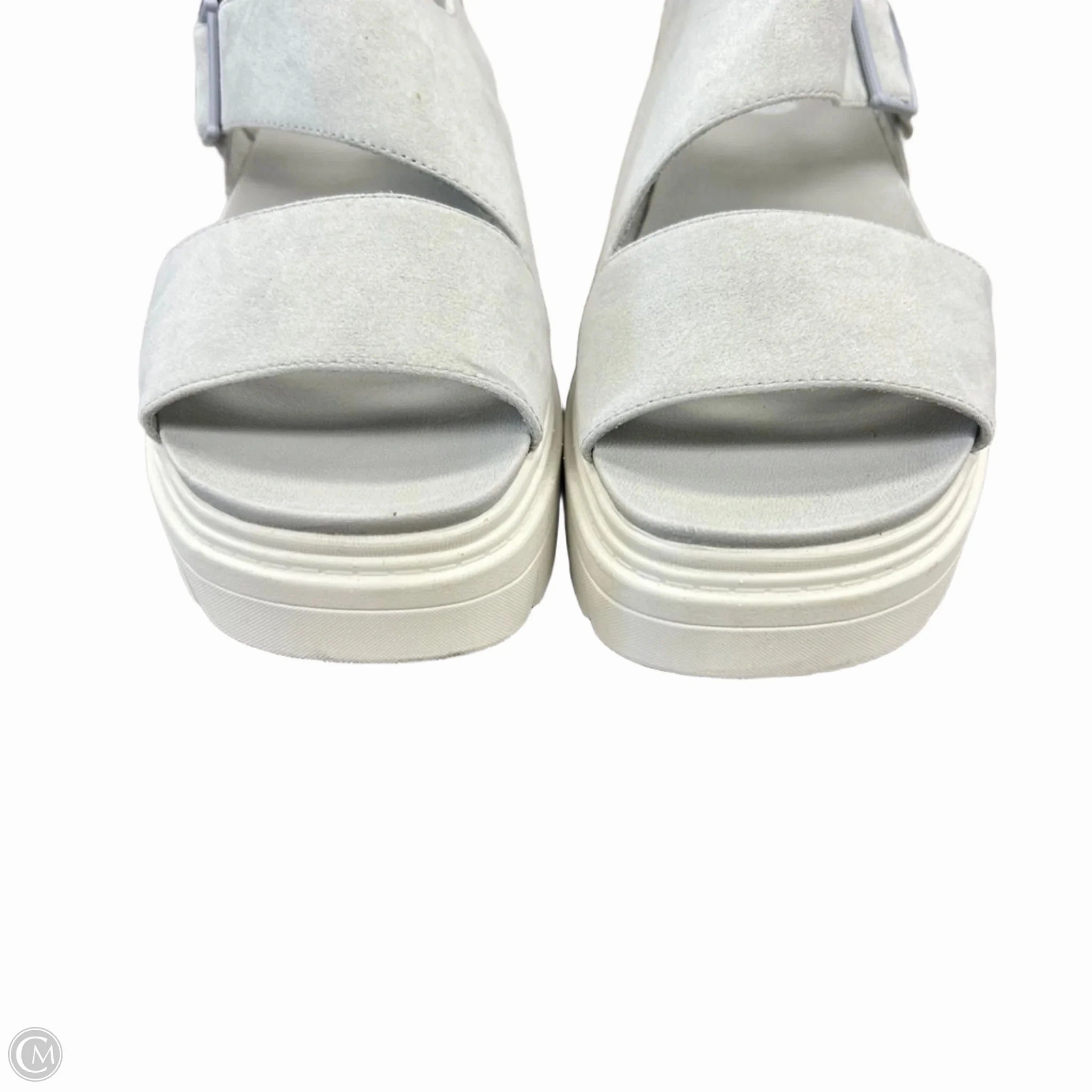 Sandals Heels Platform By Dr Scholls In Grey, Size: 9.5
