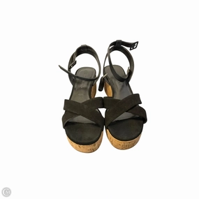 Sandals Heels Platform By Gianni Bini In Black & Tan, Size: 9