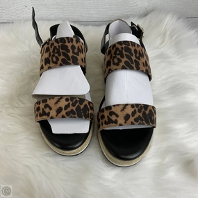 Sandals Heels Platform By Kelly And Katie In Animal Print, Size: 10