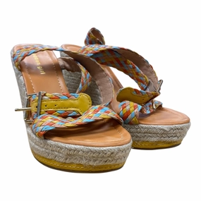 Sandals Heels Platform By Madden Girl In Orange, Size:7.5