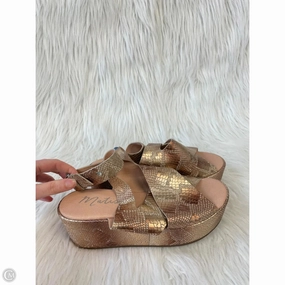 Sandals Heels Platform By Matisse In Snakeskin Print, Size: 6