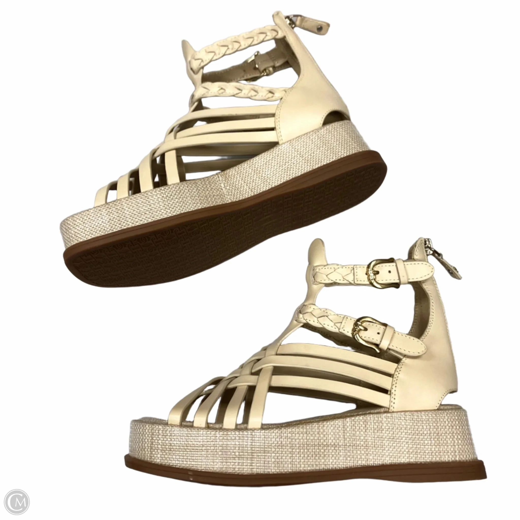Sandals Heels Platform By Sam Edelman In Cream, Size: 6