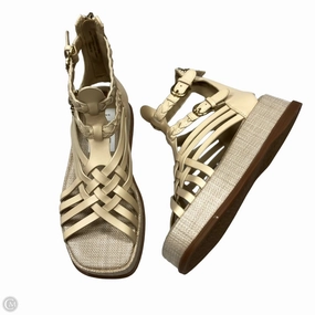 Sandals Heels Platform By Sam Edelman In Cream, Size: 6