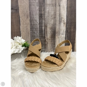 Sandals Heels Platform By Sonoma In Tan, Size: 6.5