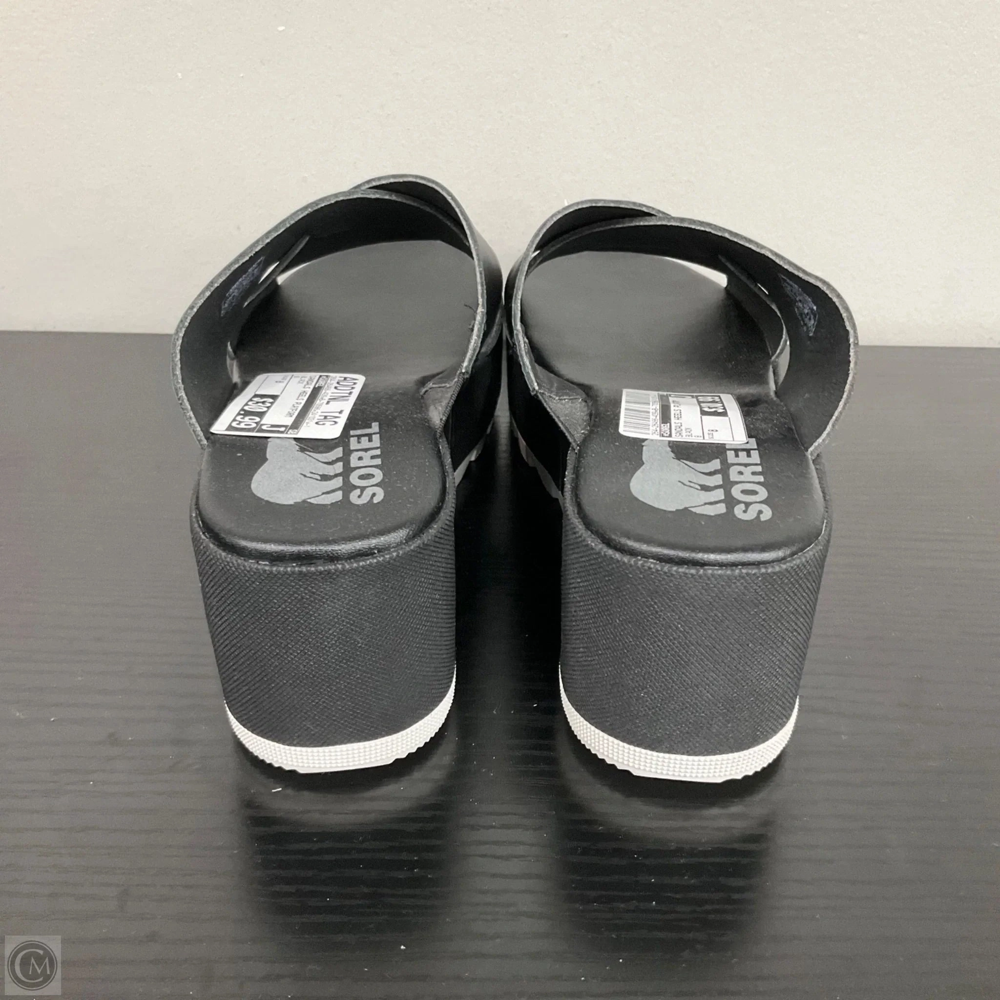 Sandals Heels Platform By Sorel In Black, Size: 8