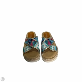 Sandals Heels Platform By Spring Step In Multi-colored, Size: 9