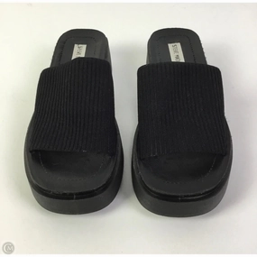 Sandals Heels Platform By Steve Madden In Black, Size: 9