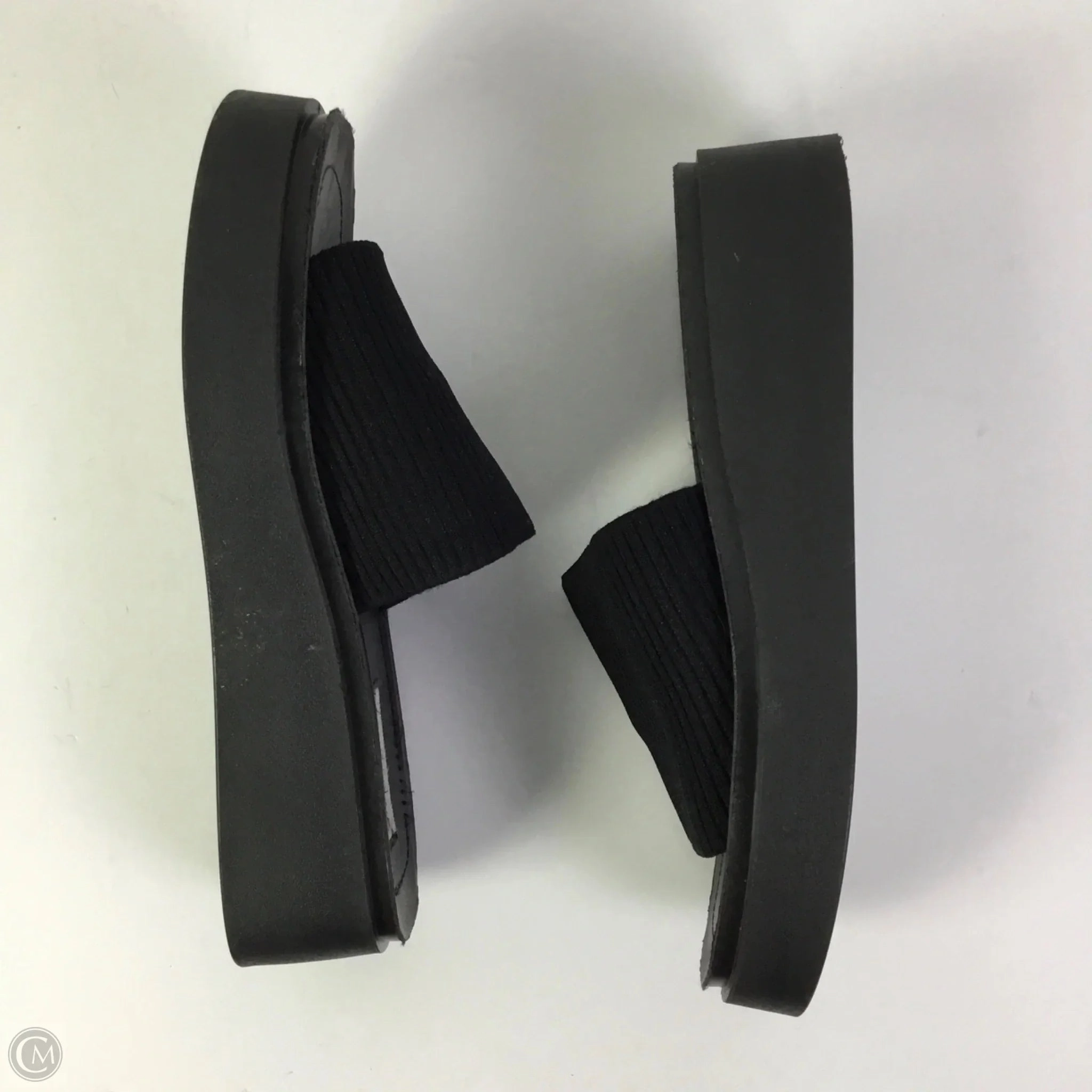 Sandals Heels Platform By Steve Madden In Black, Size: 9