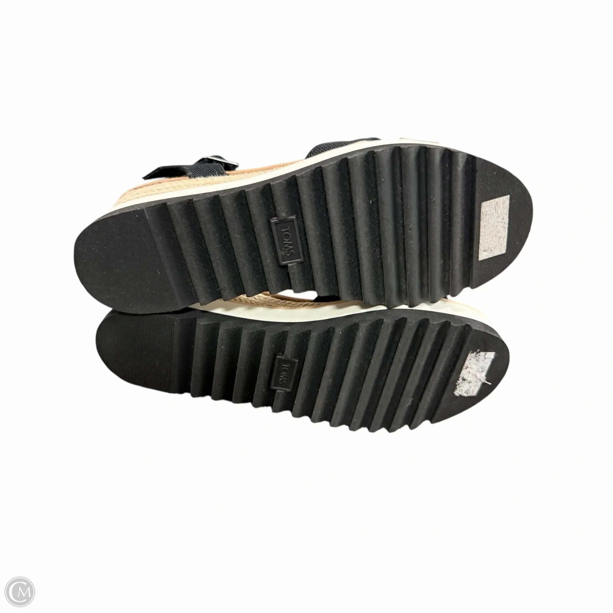 Sandals Heels Platform By Toms In Black, Size: 8.5