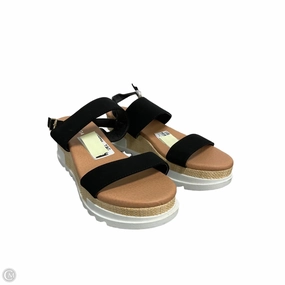 Sandals Heels Platform By Top Moda In Black, Size: 8