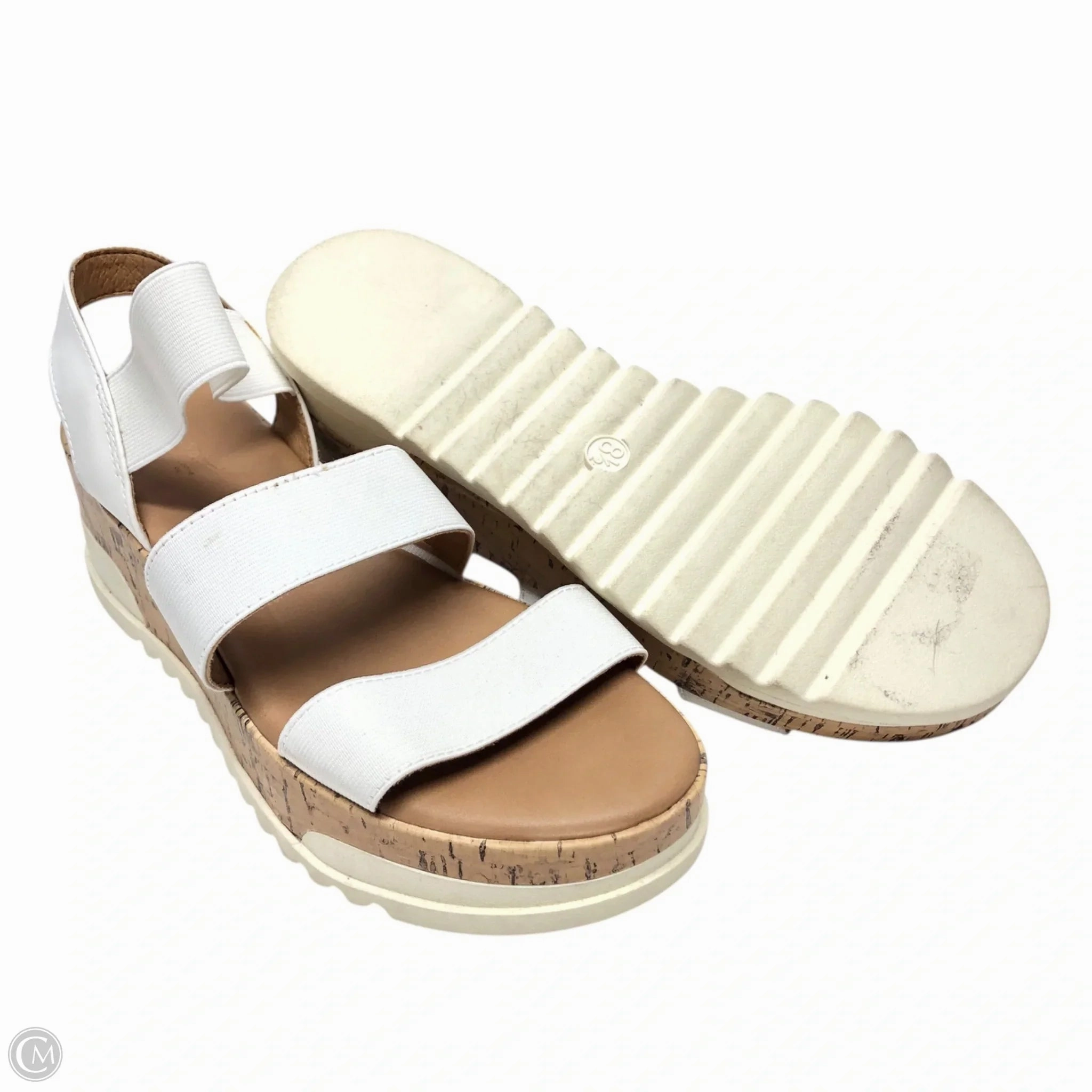 Sandals Heels Platform By Universal Thread In White, Size: 8.5