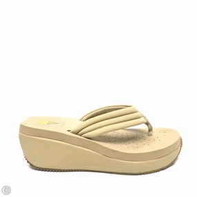 Sandals Heels Platform By Volatile In Beige, Size: 9.5