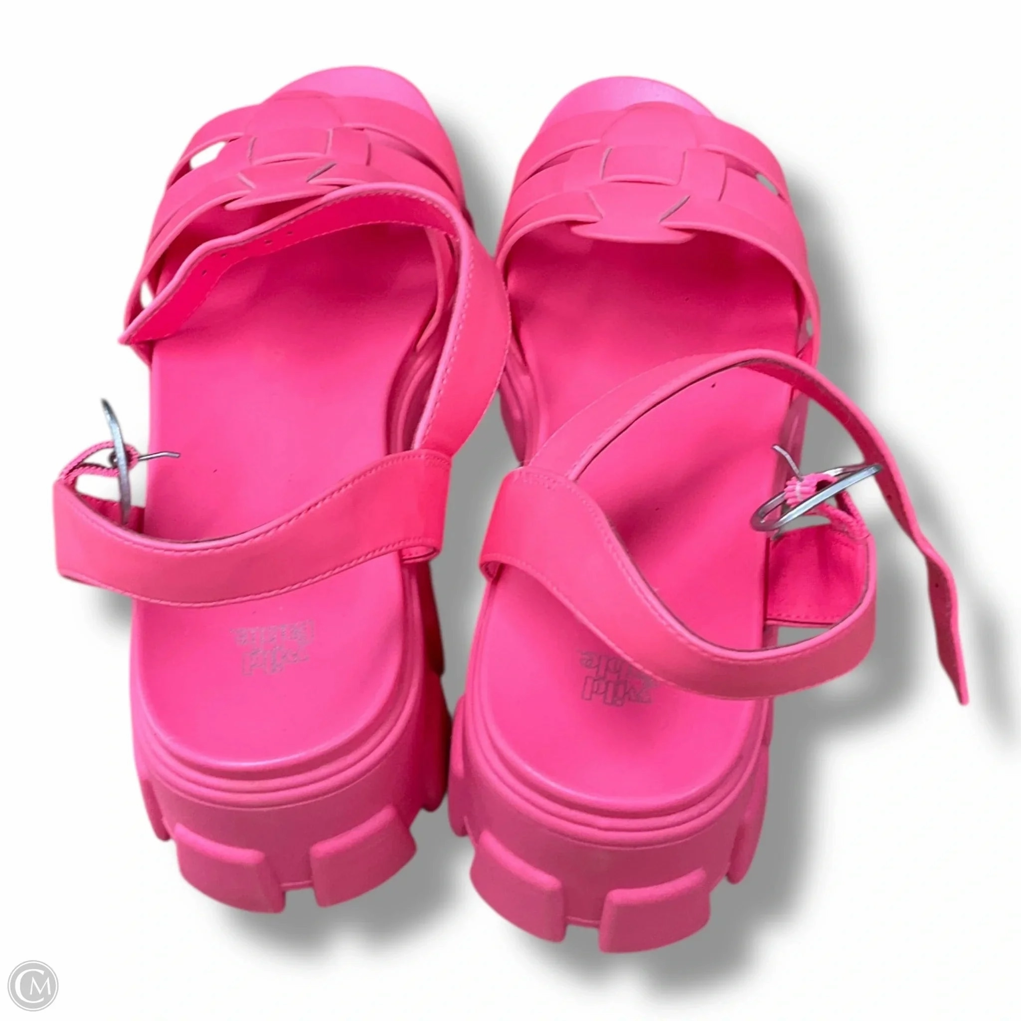 Sandals Heels Platform By Wild Fable In Pink, Size: 11