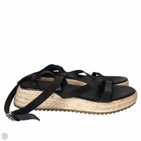 Sandals Heels Platform By Zara In Black & Tan, Size: 10.5