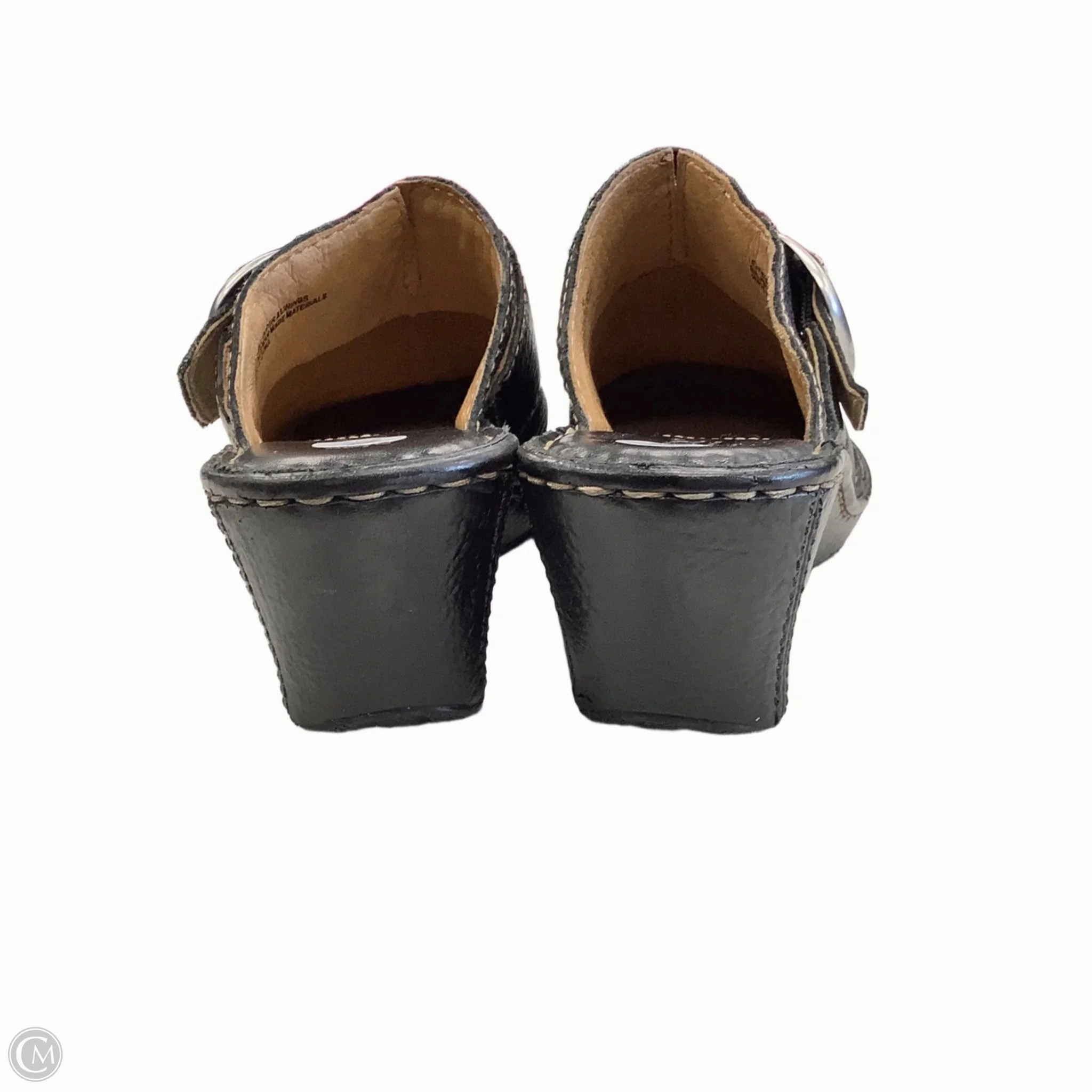 Sandals Heels Wedge By Born In Black, Size: 7