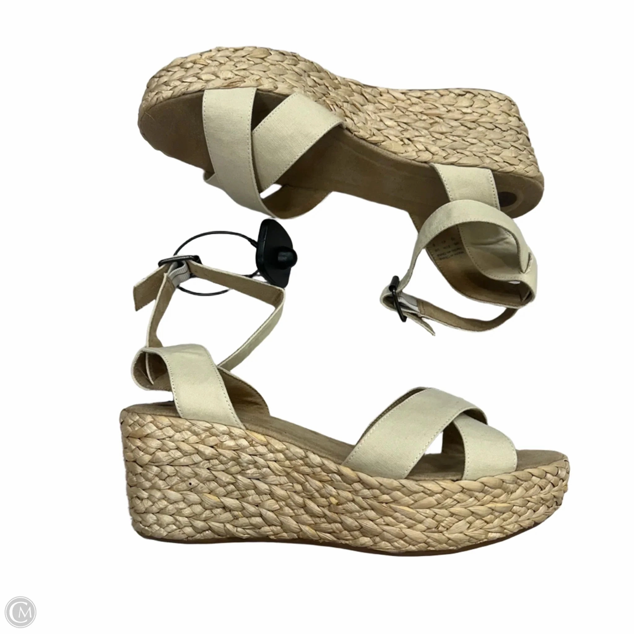 Sandals Heels Wedge By Call It Spring In Tan, Size: 10