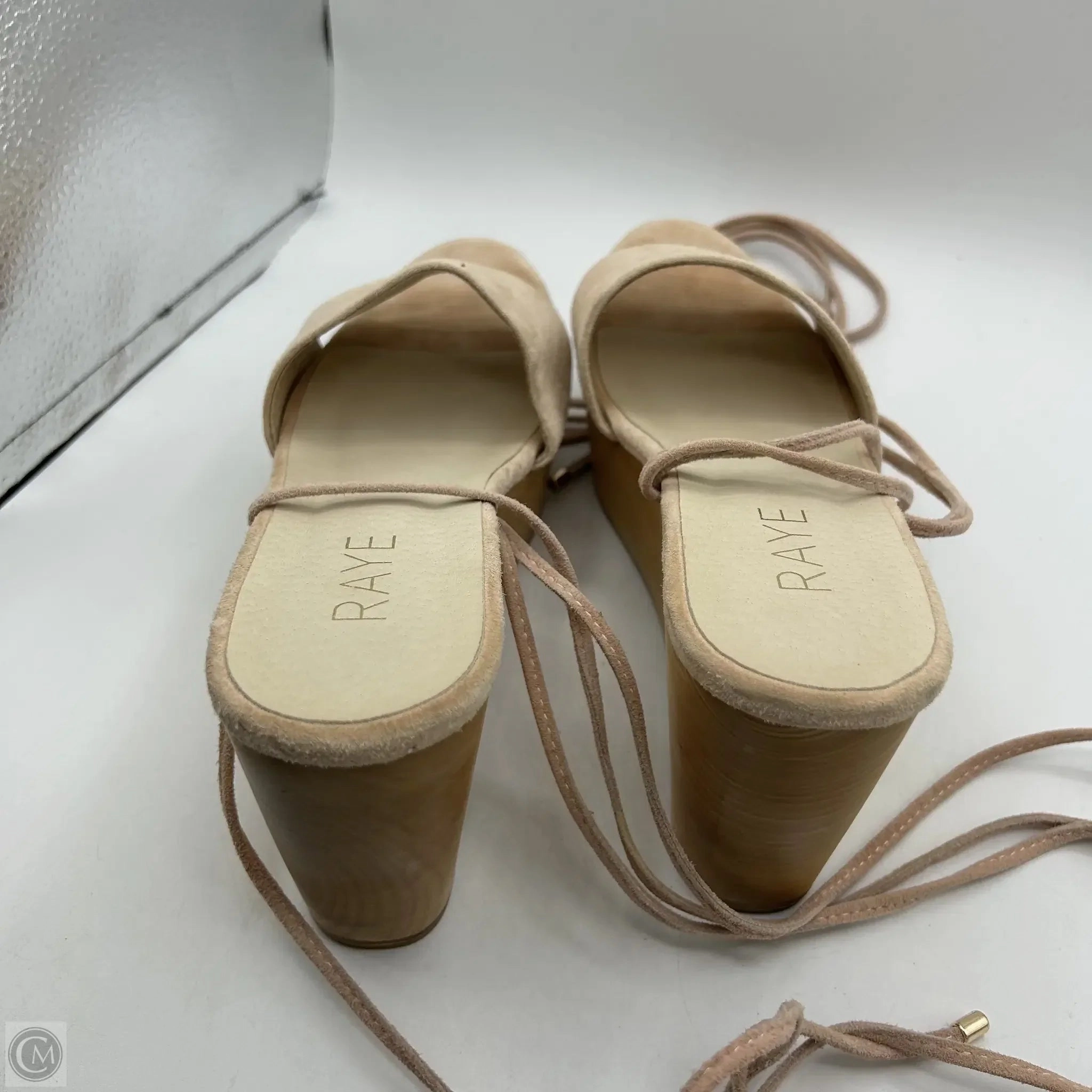 Sandals Heels Wedge By Cma In Pink, Size: 8