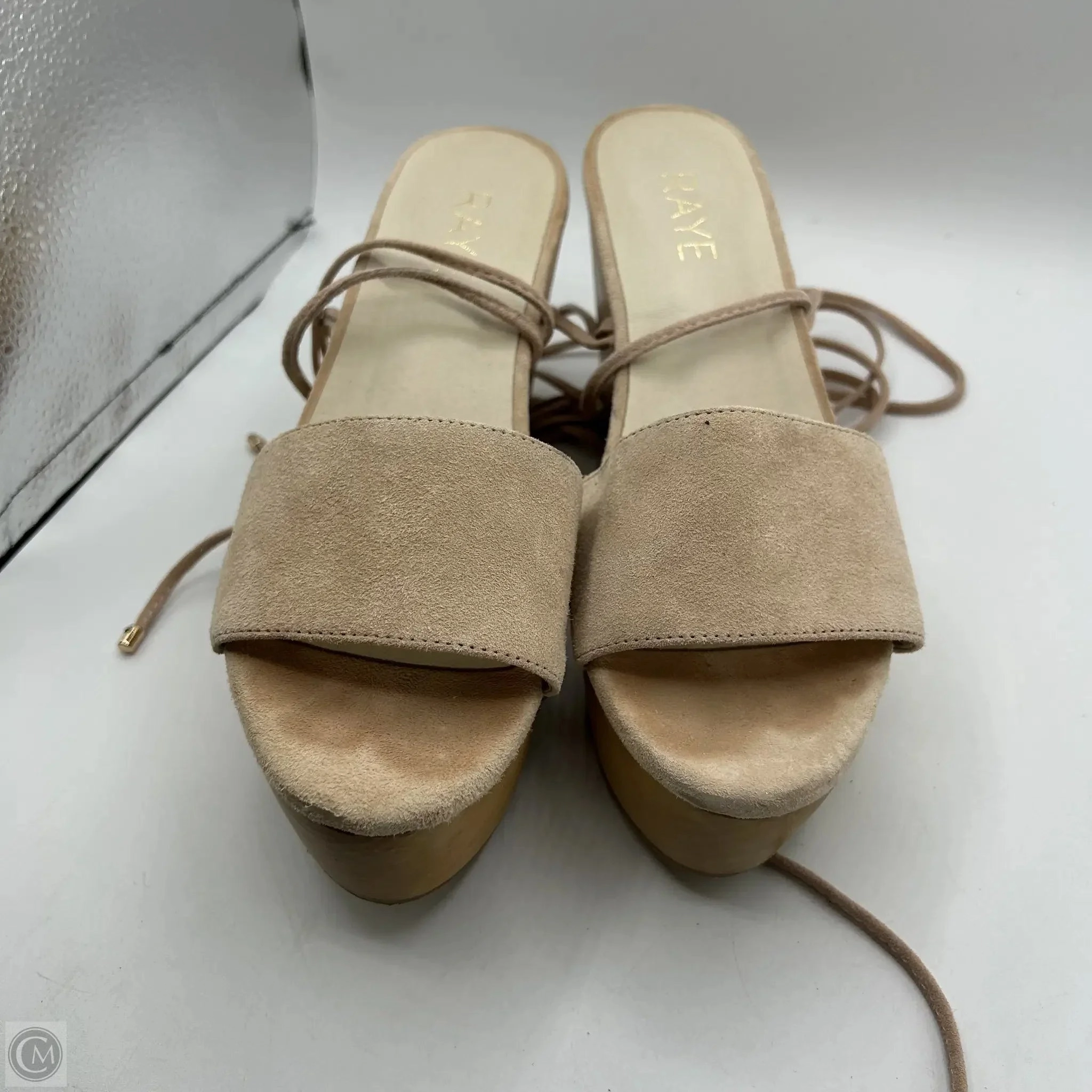 Sandals Heels Wedge By Cma In Pink, Size: 8