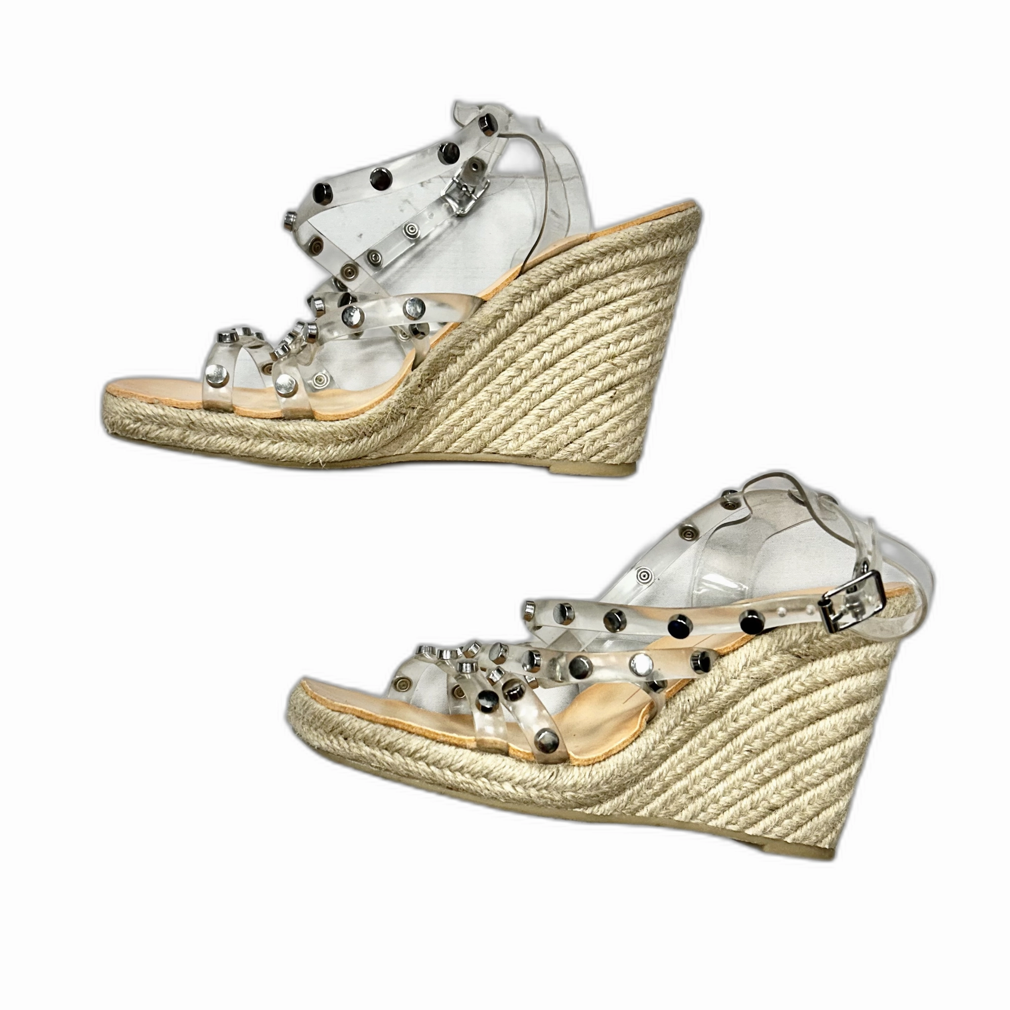 Sandals Heels Wedge By Dolce Vita In Clear, Size: 7