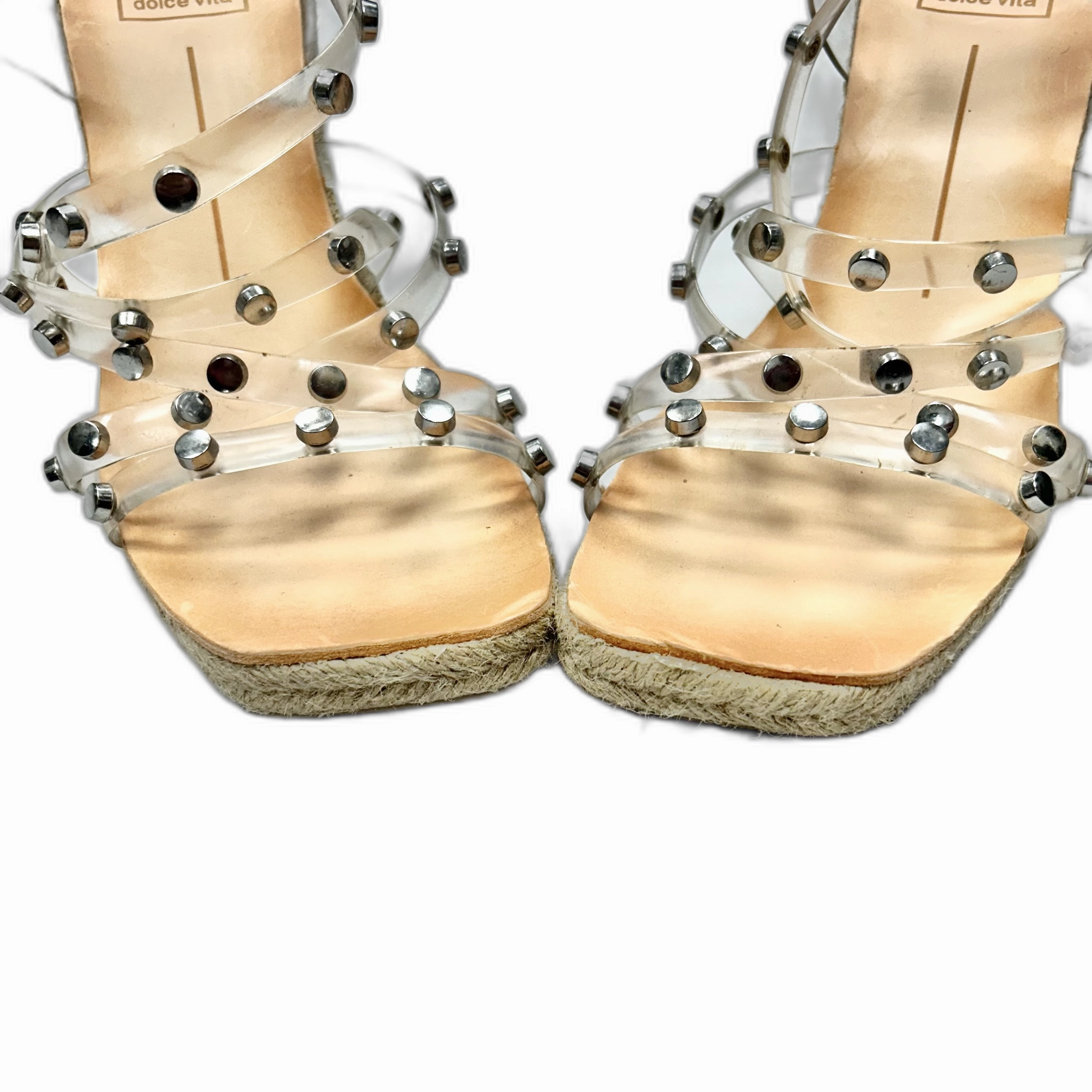 Sandals Heels Wedge By Dolce Vita In Clear, Size: 7