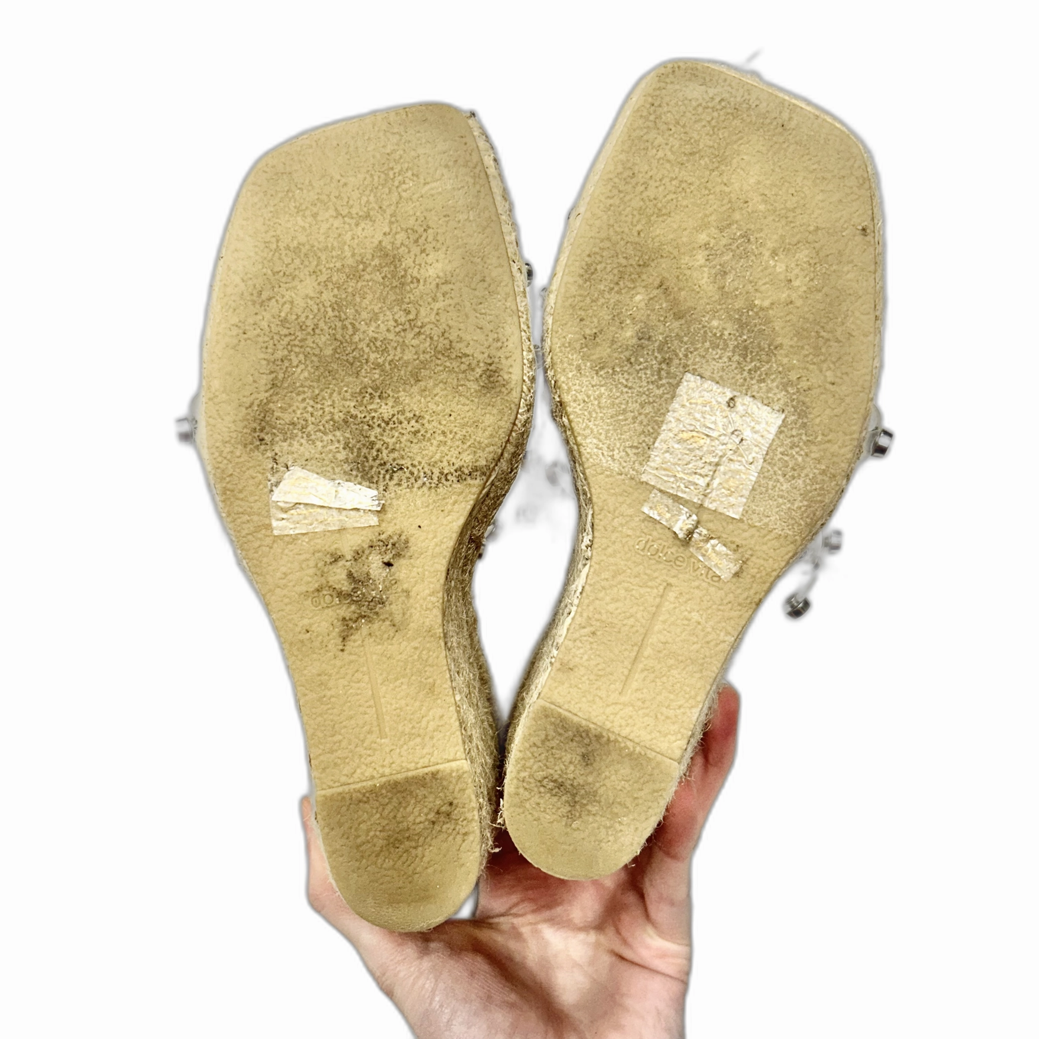Sandals Heels Wedge By Dolce Vita In Clear, Size: 7