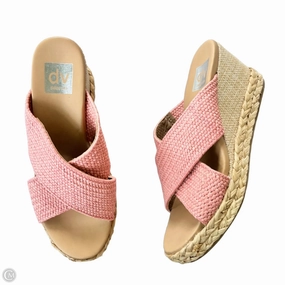 Sandals Heels Wedge By Dolce Vita In Pink, Size: 6.5