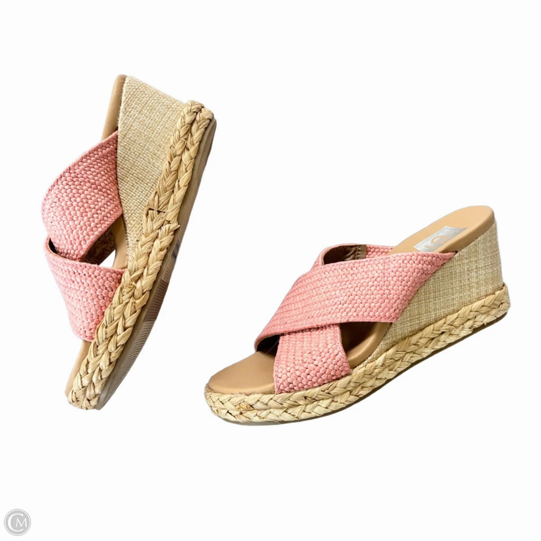 Sandals Heels Wedge By Dolce Vita In Pink, Size: 6.5