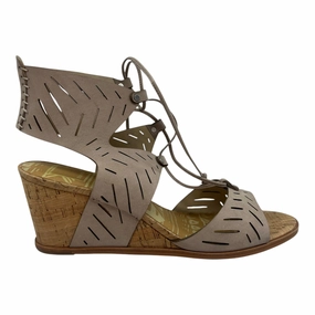 SANDALS HEELS WEDGE by DOLCE VITA In TAUPE, Size: 8.5