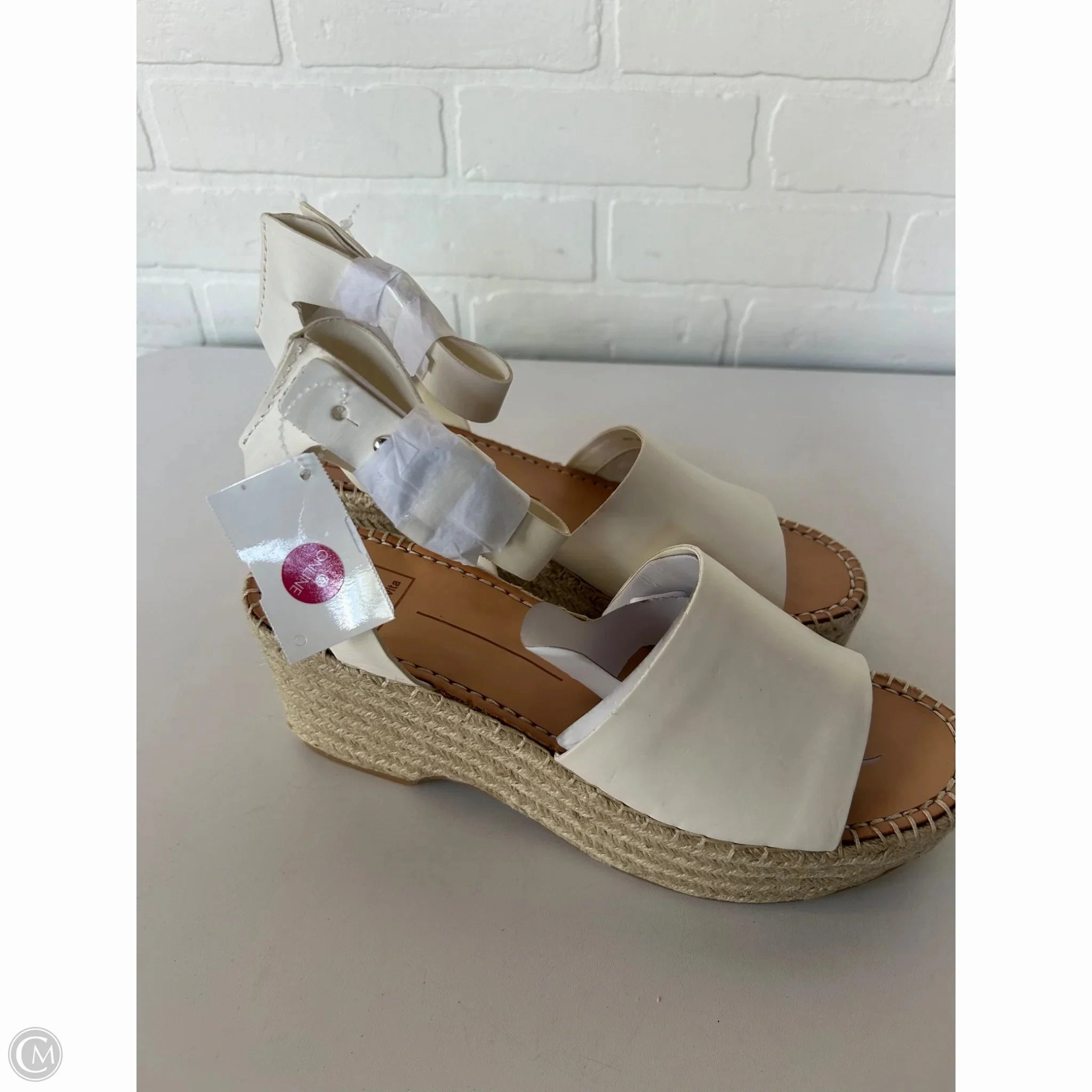Sandals Heels Wedge By Dolce Vita In White, Size: 10