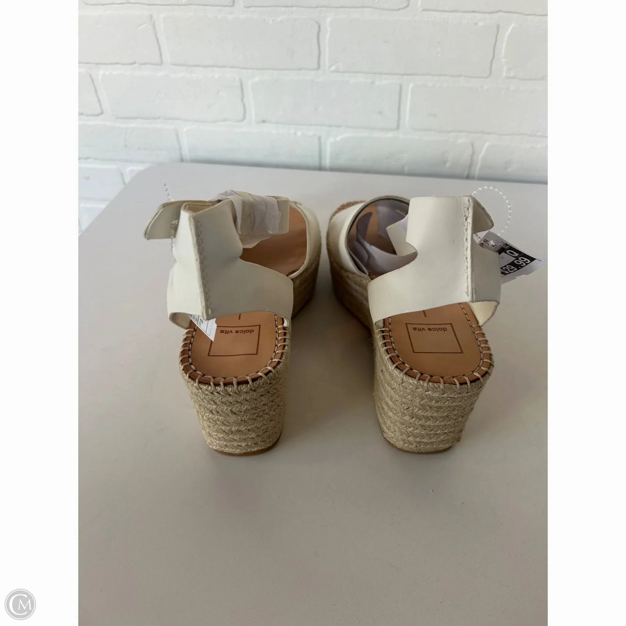 Sandals Heels Wedge By Dolce Vita In White, Size: 10