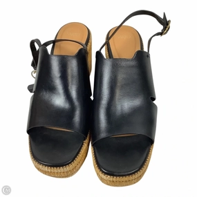 Sandals Heels Wedge By Franco Sarto In Black, Size: 11