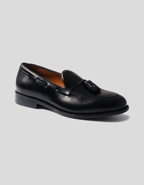 SEBAGO BLACK TASSLE SLIP ON