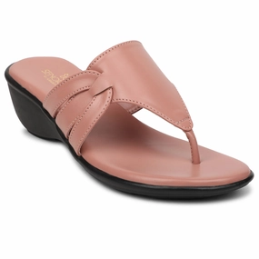 Senorita Peach Casual Wedge Heel Sandal For Women JFL-38 By Liberty