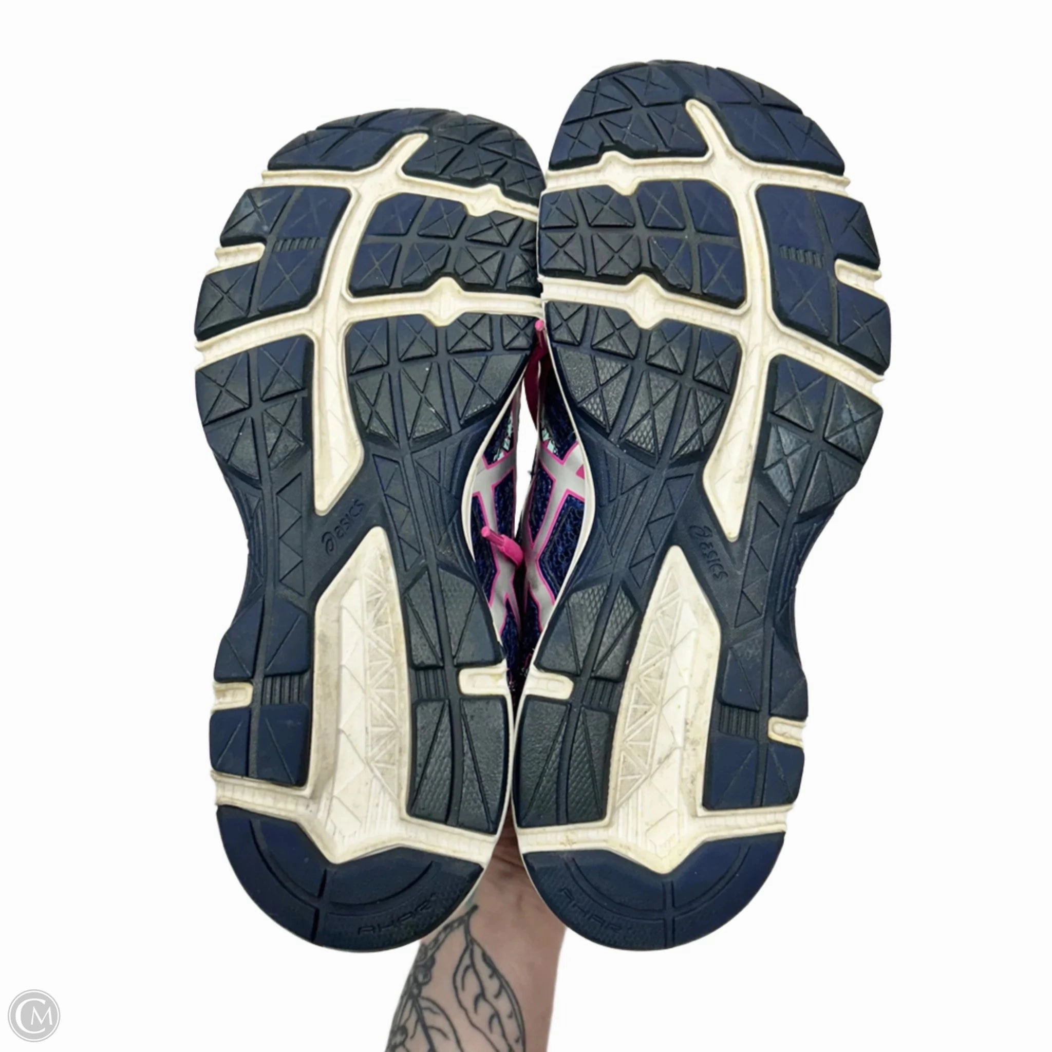 Shoes Athletic By Asics In Blue & Pink, Size: 8