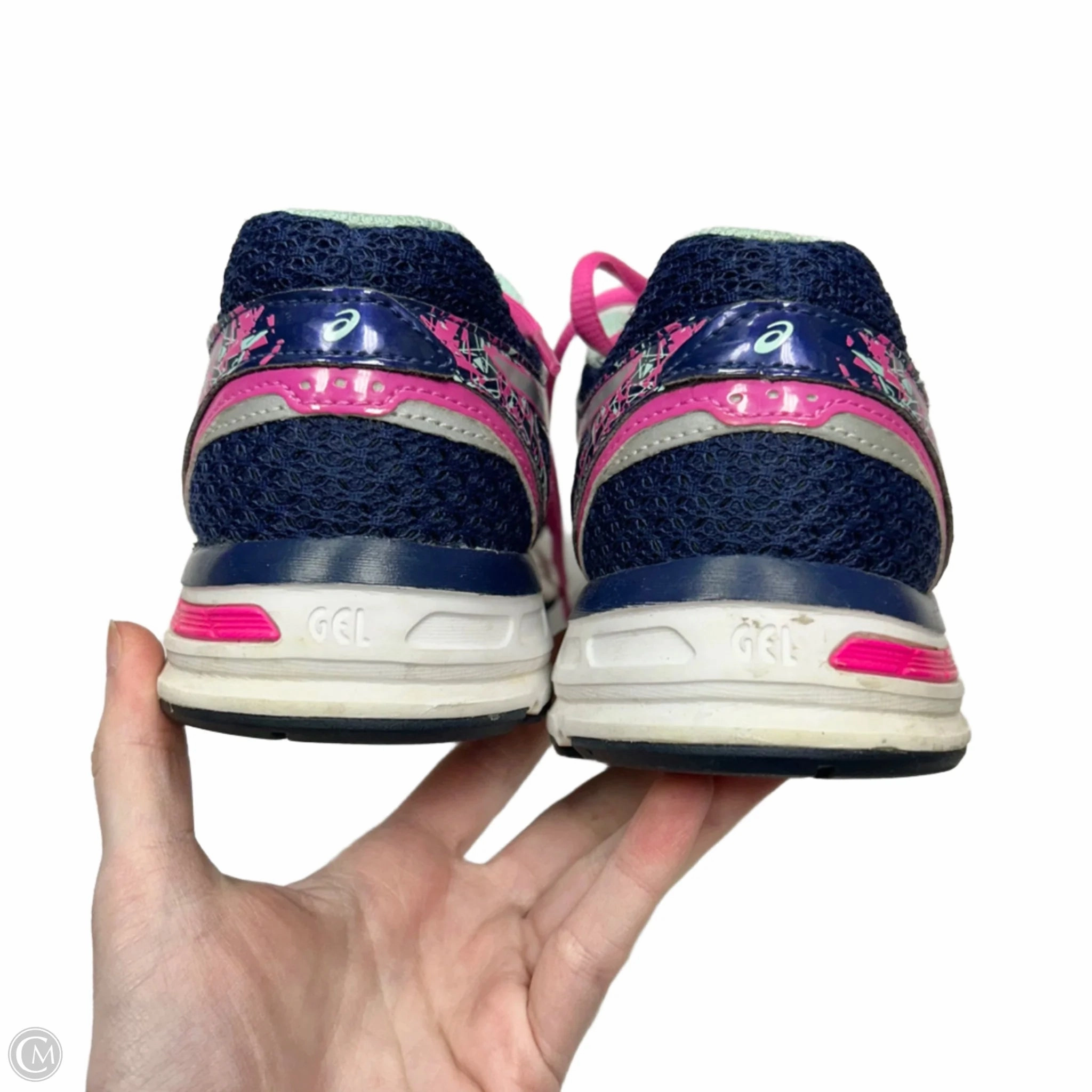 Shoes Athletic By Asics In Blue & Pink, Size: 8
