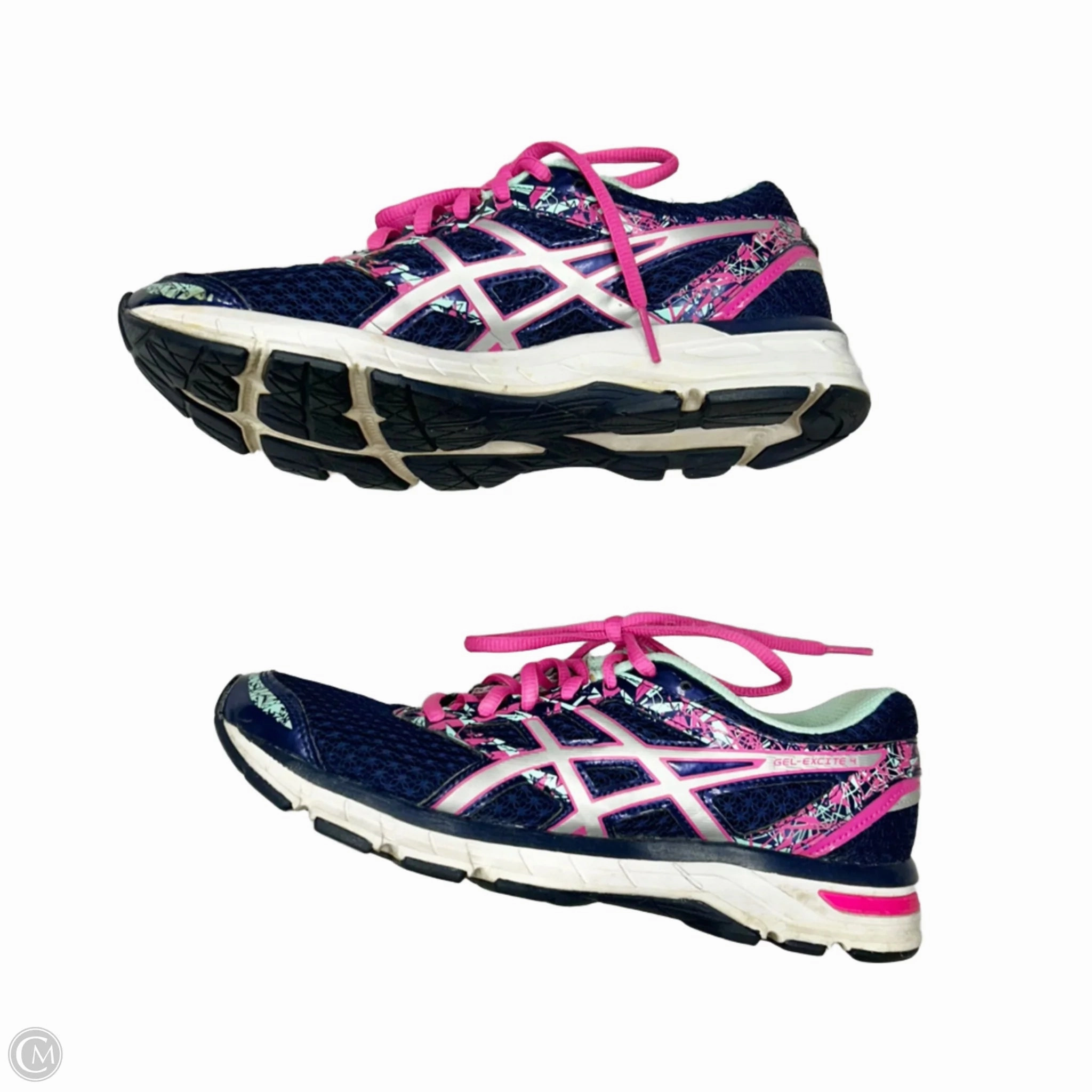 Shoes Athletic By Asics In Blue & Pink, Size: 8