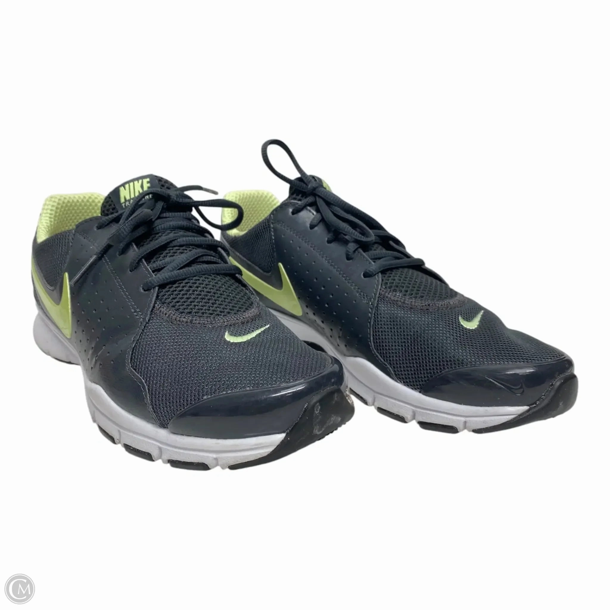 Shoes Athletic By Nike In Green & Grey, Size: 9
