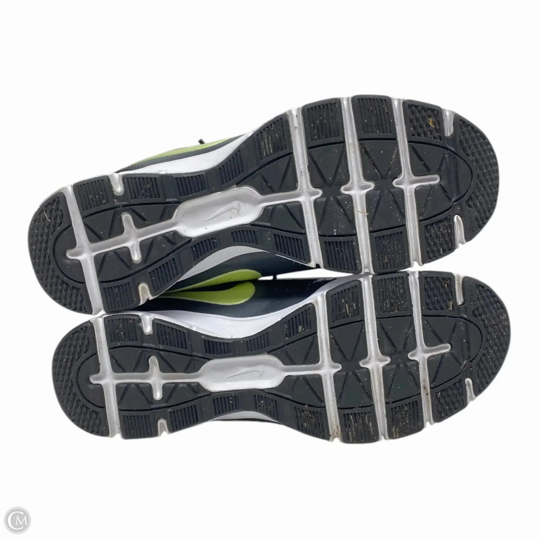 Shoes Athletic By Nike In Green & Grey, Size: 9
