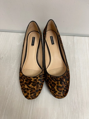 Shoes Heels Block By Alex Marie In Animal Print, Size: 8