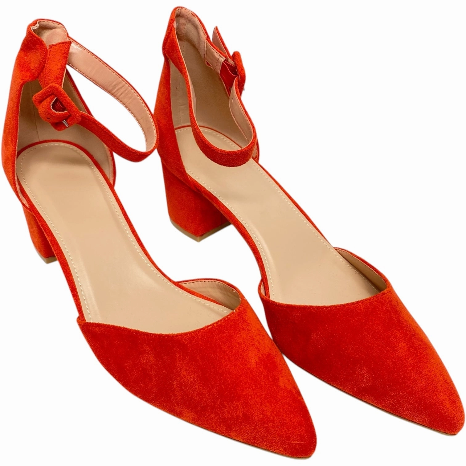 Shoes Heels Block By Clothes Mentor In Red, Size: 11