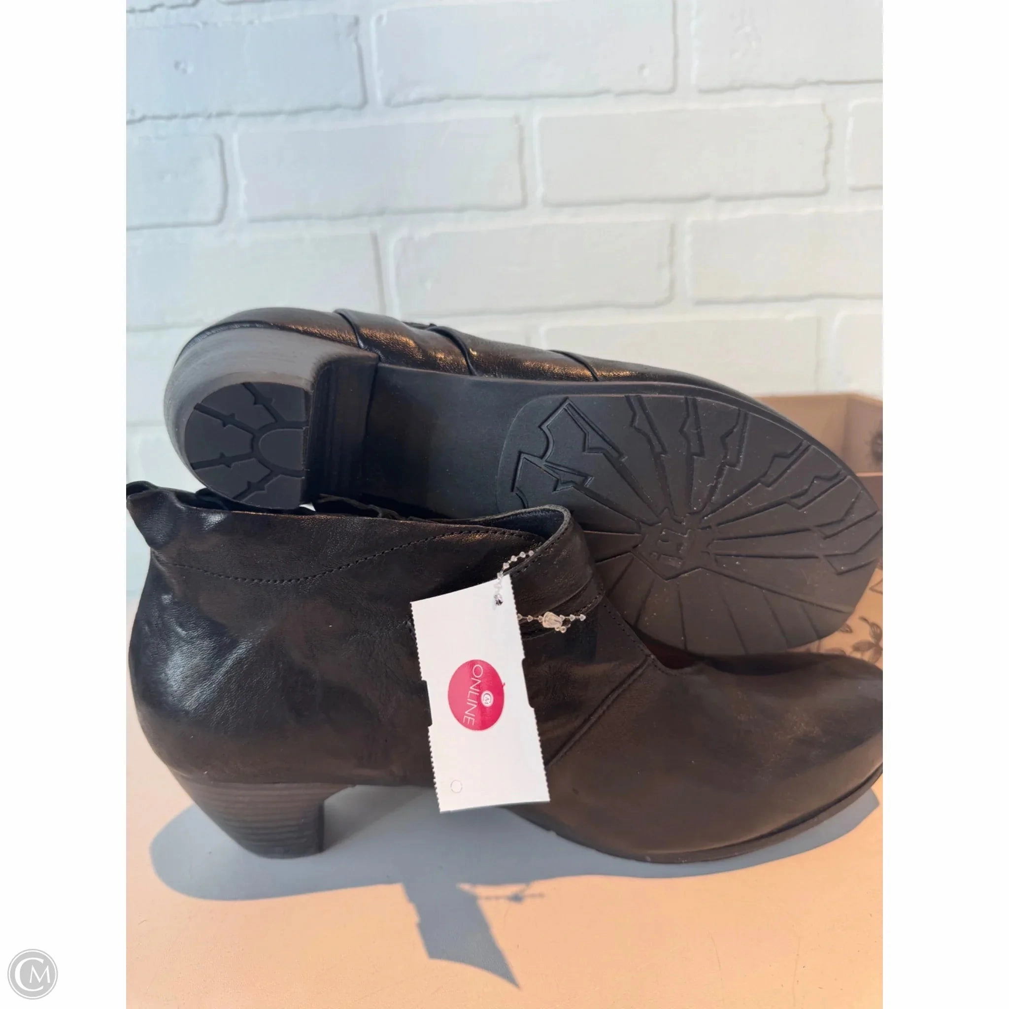 Shoes Heels Block By Think In Black, Size: 9.5