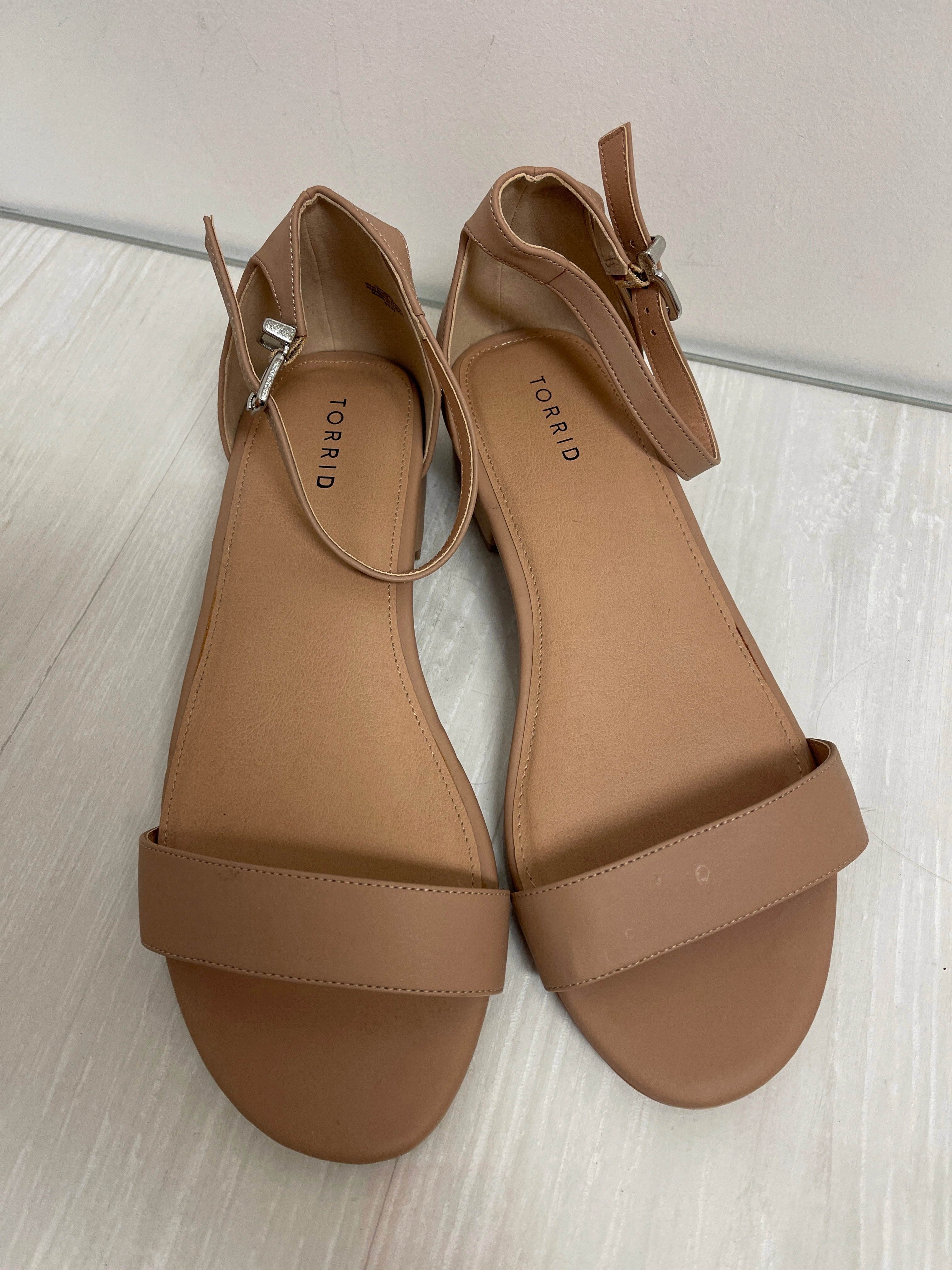 Shoes Heels Block By Torrid In Beige, Size: 11
