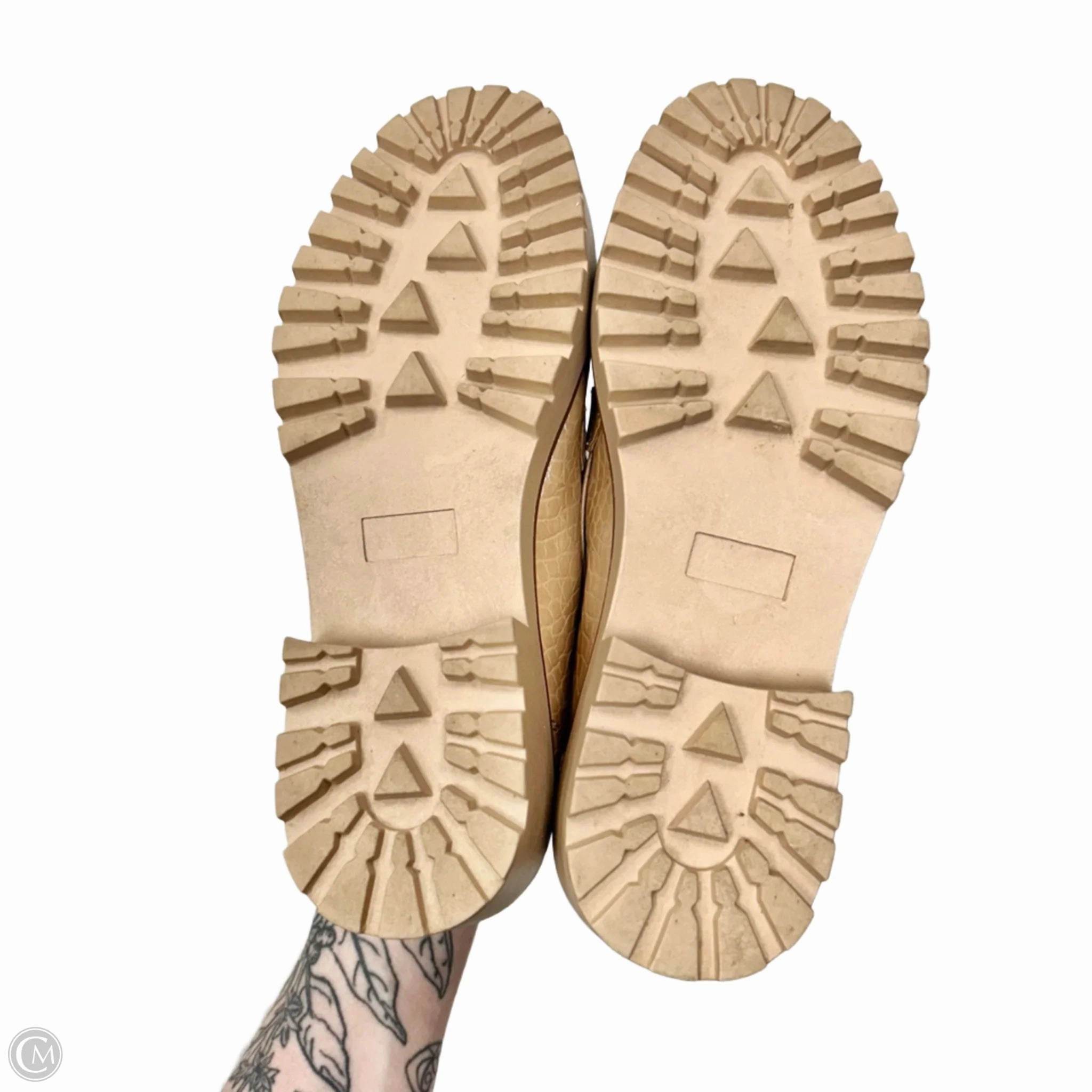 Shoes Heels Platform By Abound In Tan, Size: 7
