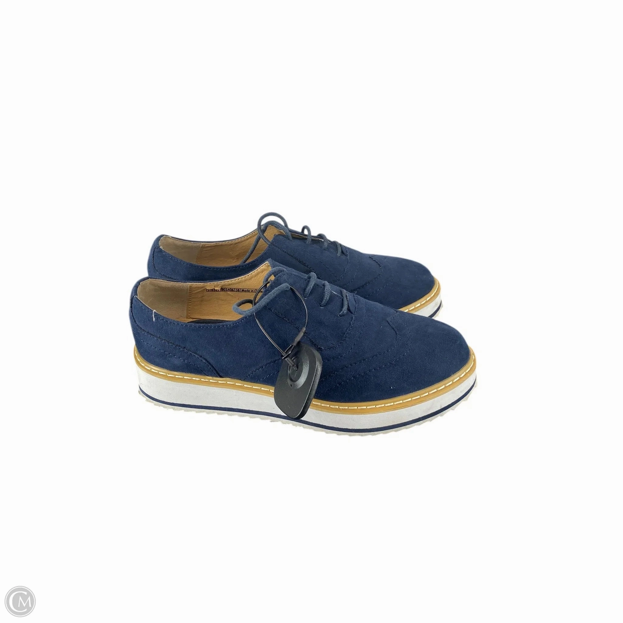 Shoes Heels Platform By Cmc In Navy, Size: 8.5