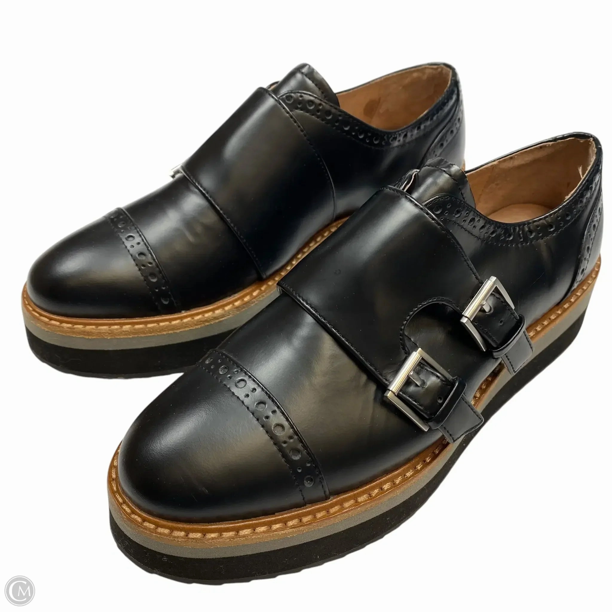 Shoes Heels Platform By Halogen In Black, Size: 5