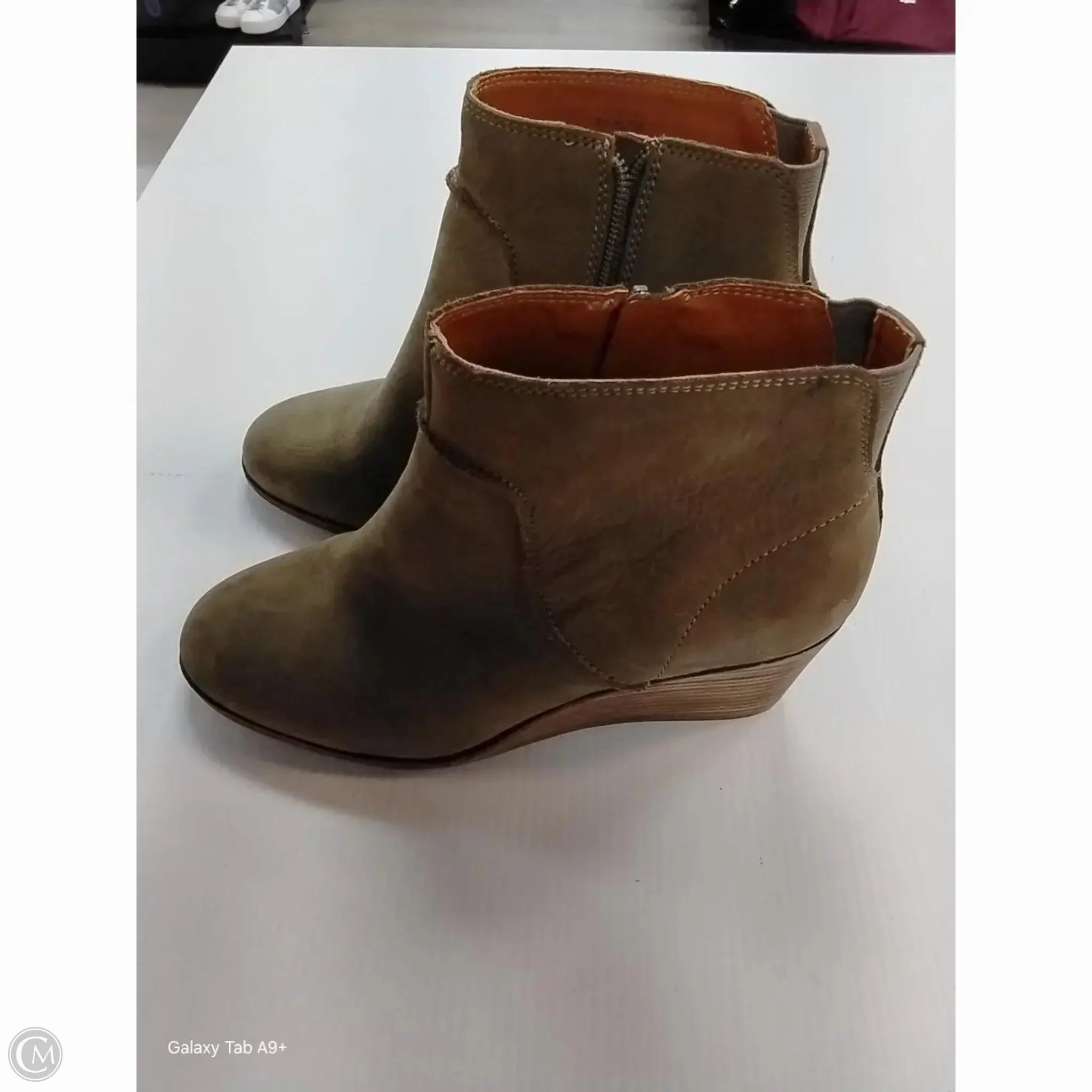 Shoes Heels Platform By Lucky Brand In Tan, Size: 8.5