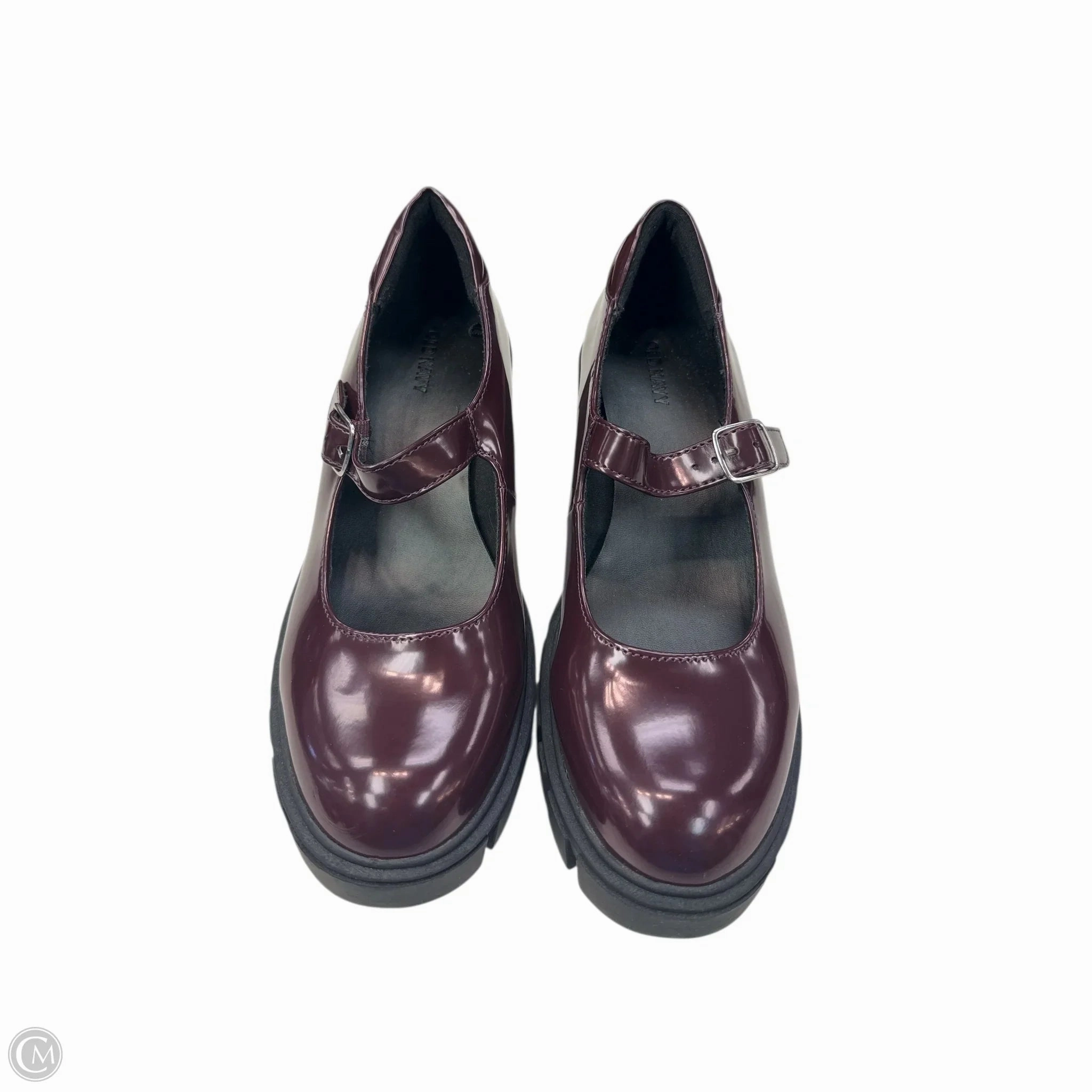 Shoes Heels Platform By Old Navy In Maroon, Size: 8