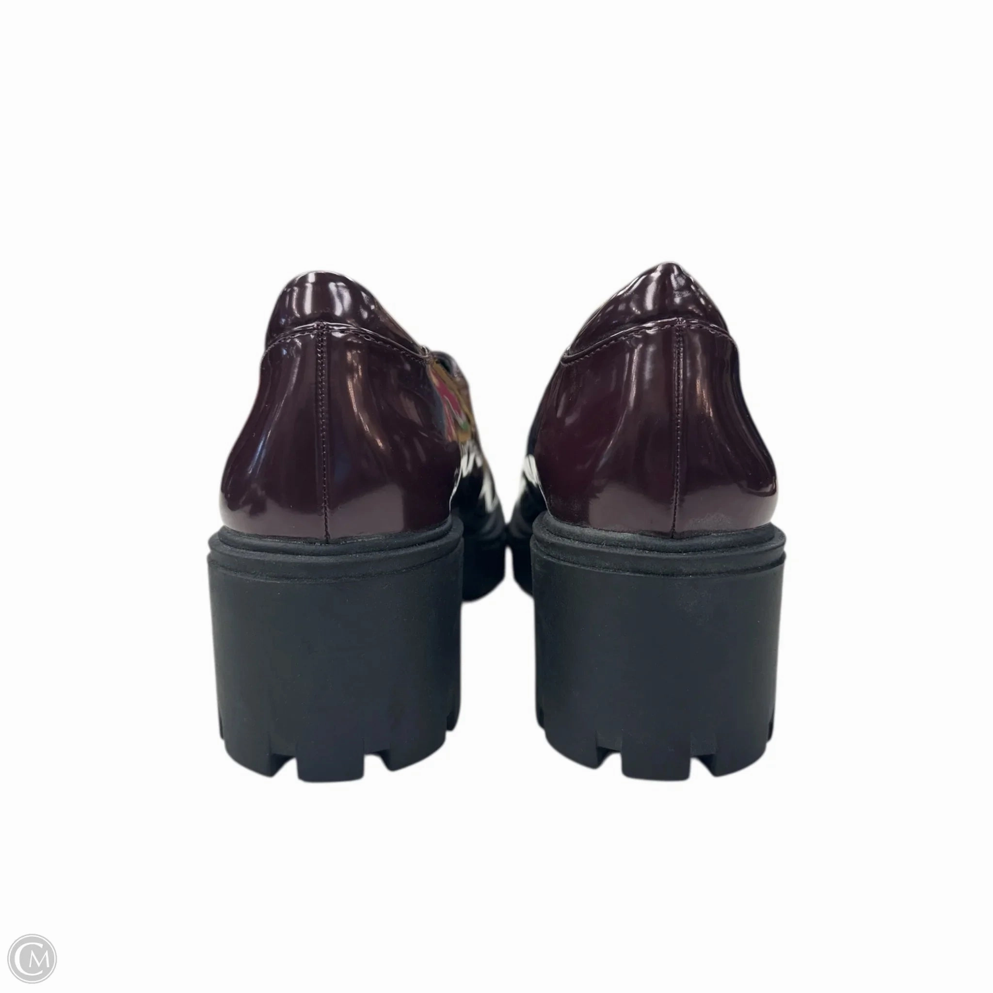 Shoes Heels Platform By Old Navy In Maroon, Size: 8