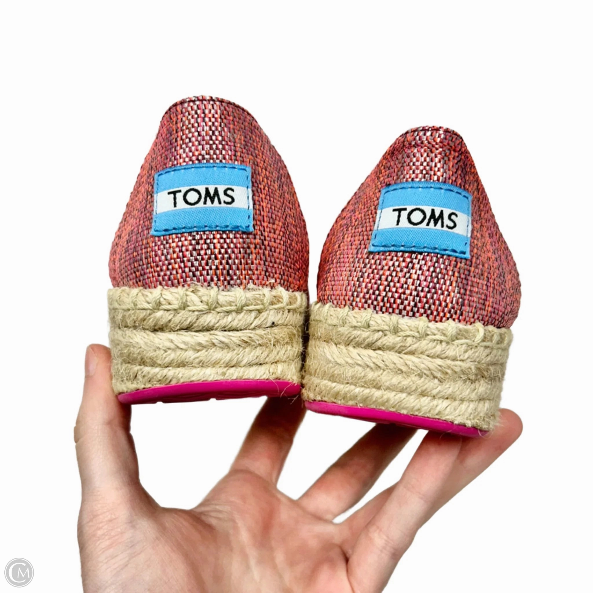 Shoes Heels Platform By Toms In Pink & Tan, Size: 5